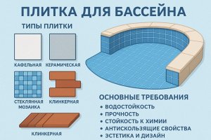 Плитка для бассейна: особенности, требования и правила выбора
